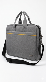 Kaiso Premium Grey Laptop Bag for Men & Women | Water Resistant Office Messenger Bag