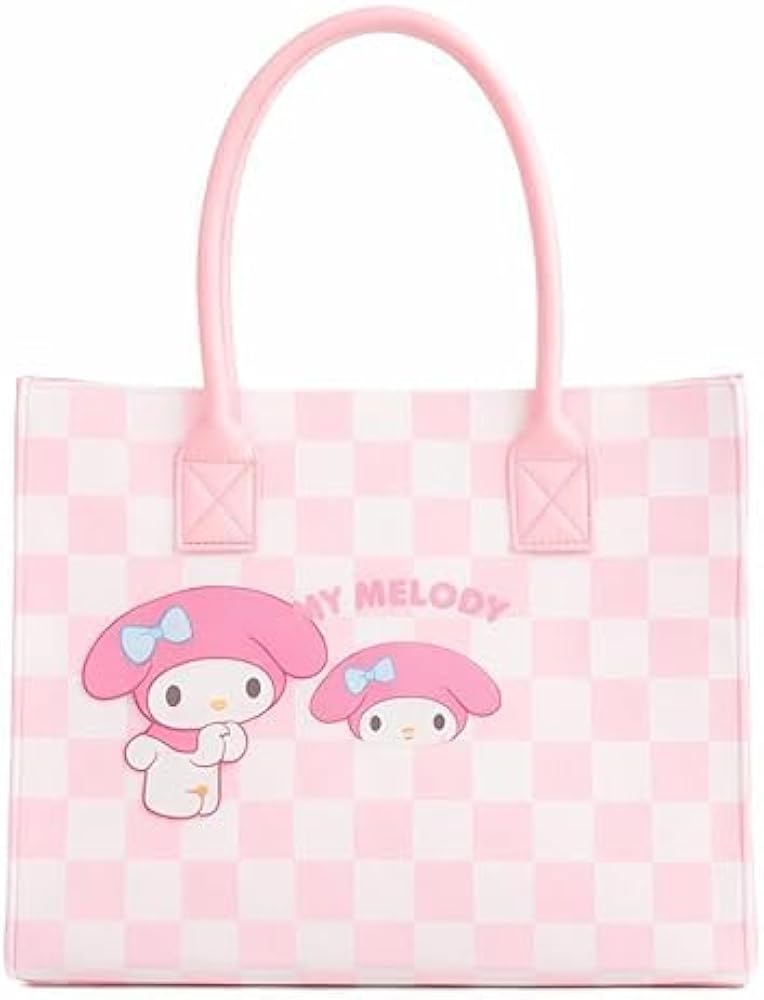 Kaiso Pink Checkered My Melody Tote Bag
