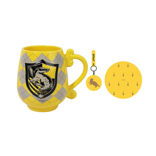 Harry Potter Ceramic Mug & Saucer Set (450mL) (Yellow)