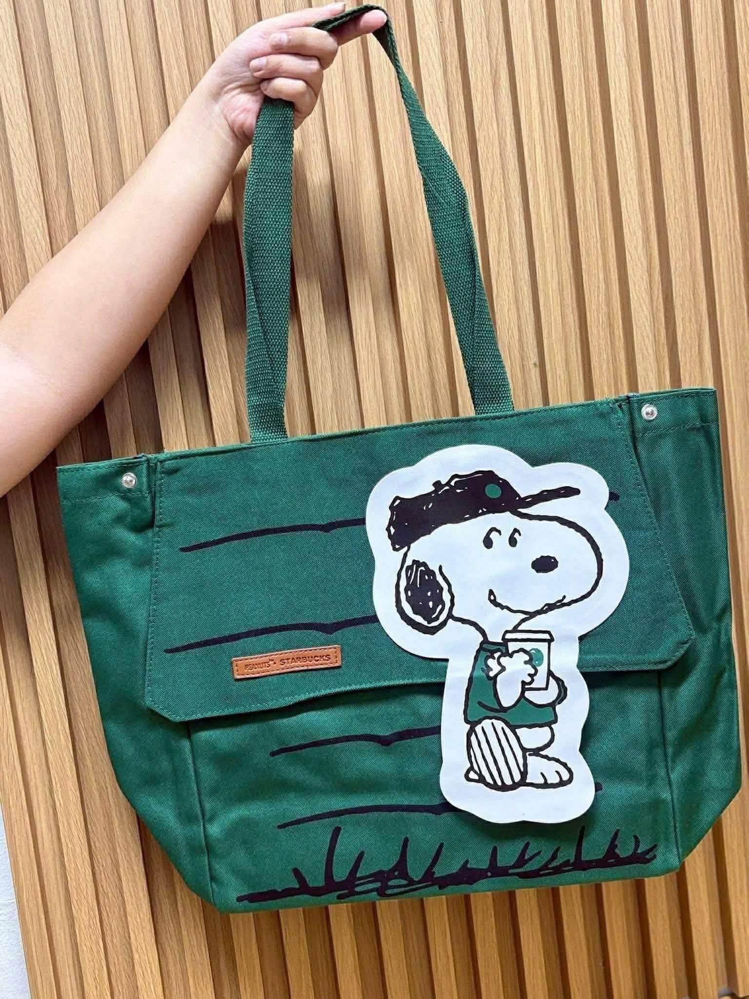 Kaiso Starbucks Snoopy Stylish Large Capacity Tote Bag