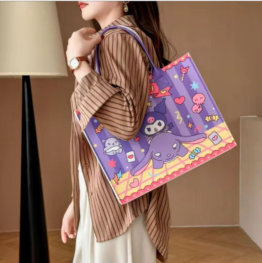 Kaiso Kawaii Character Canvas Tote Bag