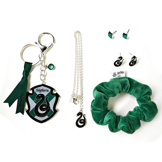 Harry Potter 7 Piece Jewelry Set with Pendant (Slytherin)