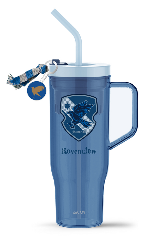 Harry Potter Plastic Tumbler with Straw (1250mL)(Blue)