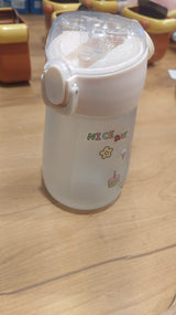 Kids Sipper Bottle with Hidden Carry Handle and Leak-Proof Flip Lid