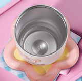 Kaiso Cute Cartoon Animal Theme Insulated Stainless Steel Tumbler with Straw and Handle (700ml)