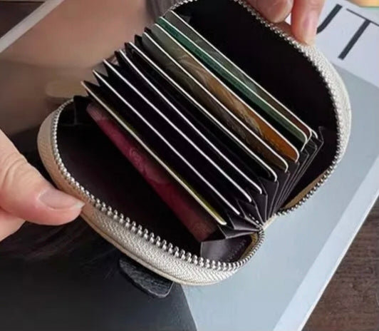 Kaiso Panda-Shaped Leather Cardholder Wallet