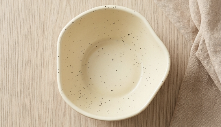 Kaiso Smokey Marble Ceramic Studio Pottery Bowl
