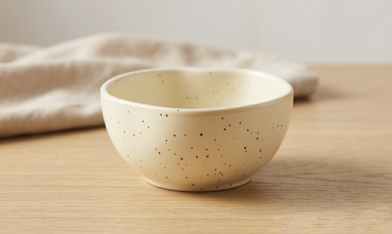 Kaiso Smokey Marble Ceramic Studio Pottery Bowl