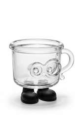 Kaiso Unique 3D Monster Design Transparent Glass Coffee & Juice Cup