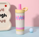 Kaiso Stay Happy Insulated Stainless Steel Water Bottle (650ml)