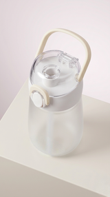 Kids Sipper Bottle with Hidden Carry Handle and Leak-Proof Flip Lid
