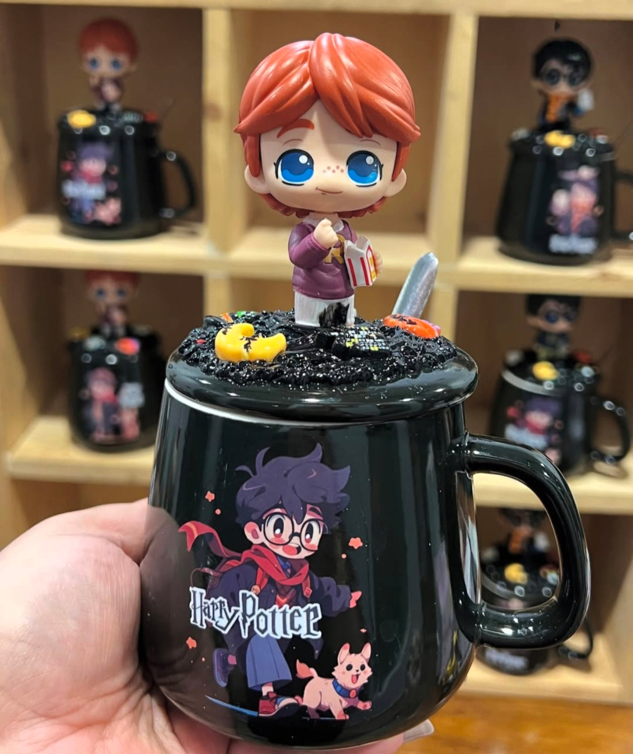 Kaiso Harry Potter-Themed Ceramic Mug with 3D Character Lid