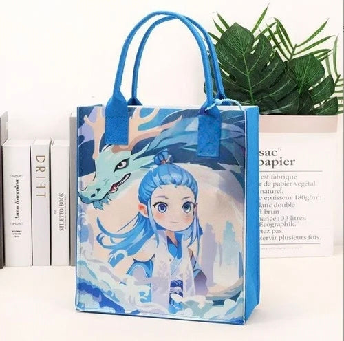Kaiso cartoon-themed canvas tote bag
