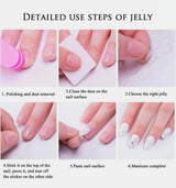 Kaiso 12 Pcs Kids Press-On Nails – Pre-Glued Reusable Cartoon Bunny Designs, Pink & Blue Artificial Nail Kit for Girls