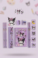 Kaiso Kuromi Purple Stationery Gift Set for Girls