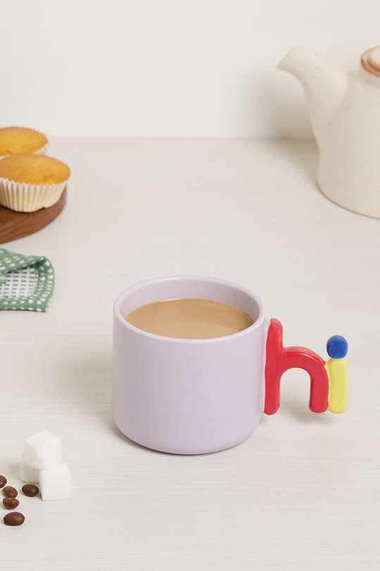 Kaiso Creative Color Contrast "Hi" Ceramic Cup