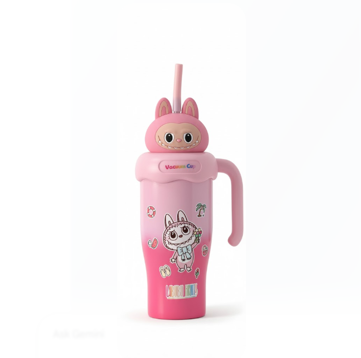 Kaiso Sipper with pop cap - 900ml (pink)