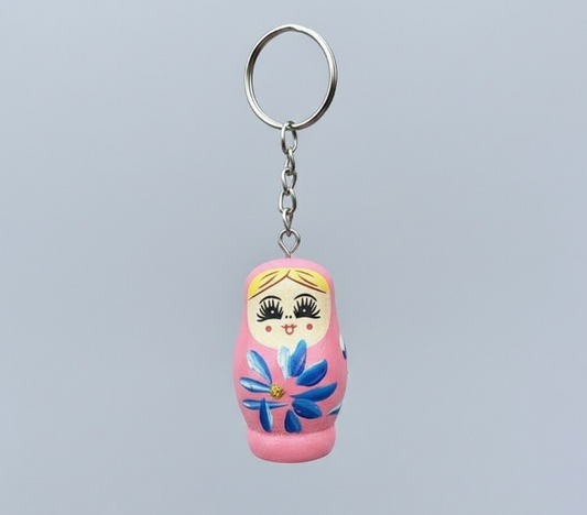 Kaiso Russian Nesting Doll Keychain (Pink)