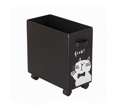 Kaiso Fabric Under-Desk Storage Basket – Foldable & Wheeled Organizer