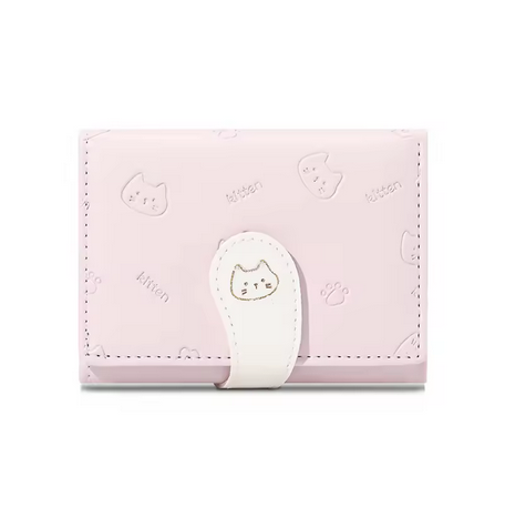 Kaiso cat themed wallet (Pink)
