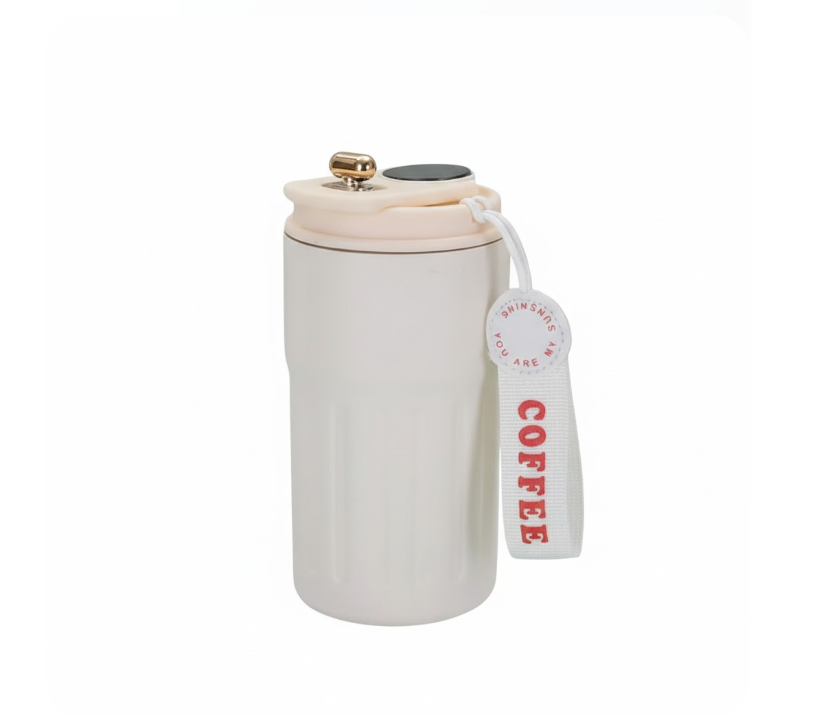 Kaiso Temperature Insulated Coffee Mug - 450 ml (white)