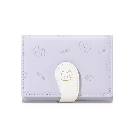 Kaiso cat themed wallet (Purple)