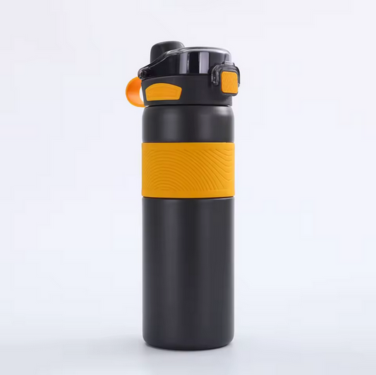Kaiso Dual Sip Insulated Bottle - 600 ml (Black)