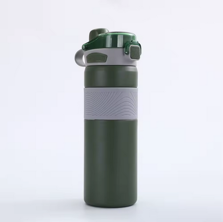 Kaiso Dual Sip Insulated Bottle - 600 ml (Army green)