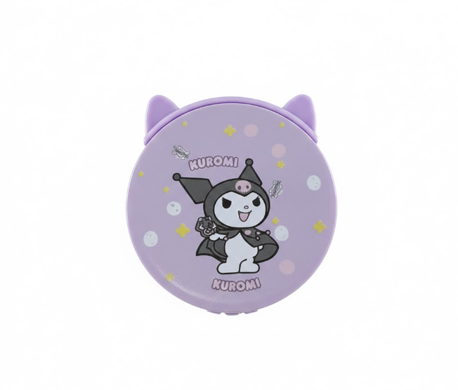 Kaiso Round Pocket Mirror (Purple)
