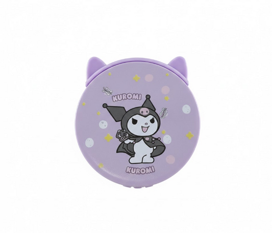 Kaiso Round Pocket Mirror (Purple)