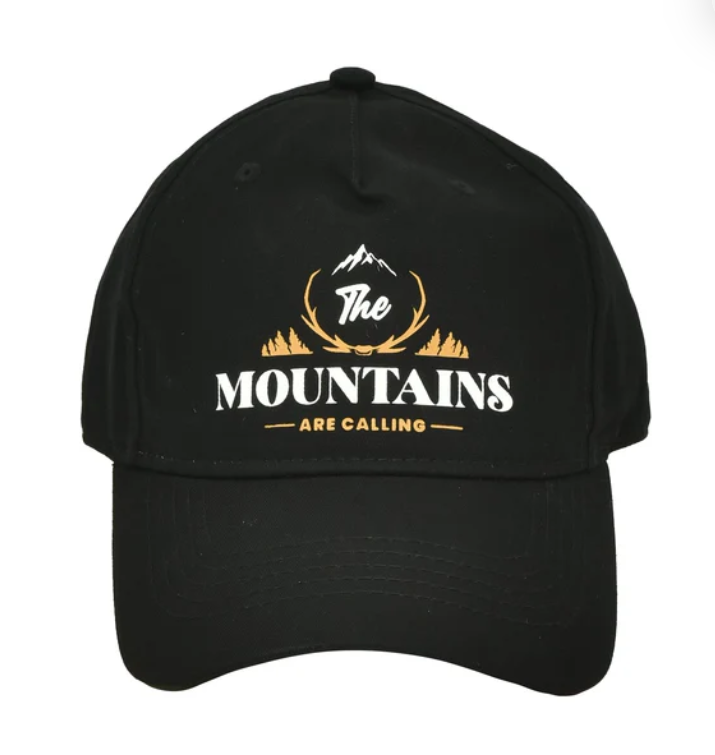 Mountains Are Calling Cap - Black