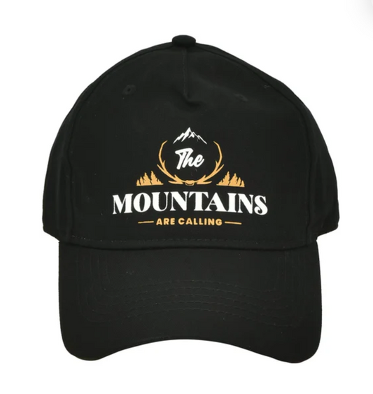 Mountains Are Calling Cap - Black
