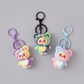 Kaiso Kawaii Metal Keychain, Flocked Bag Charm