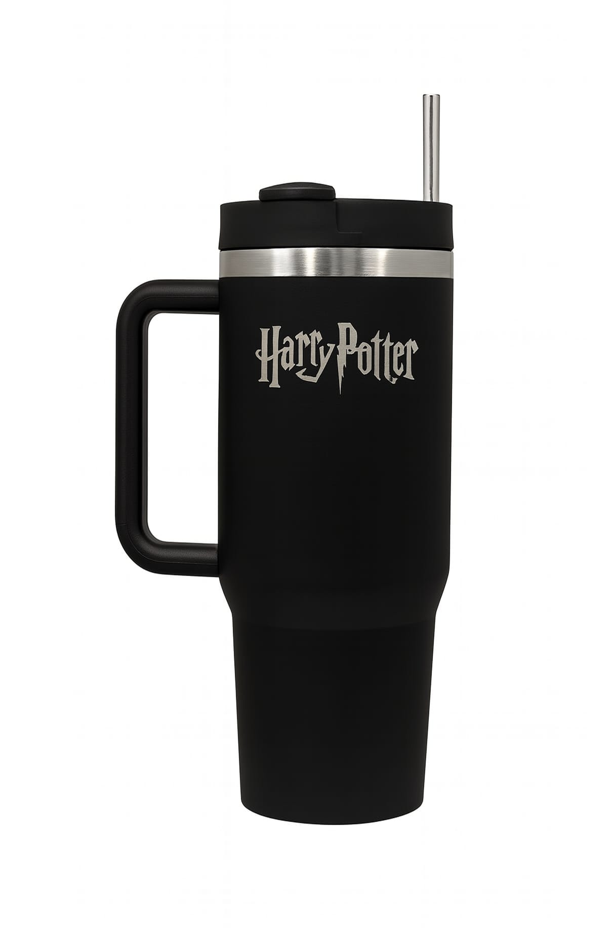 Harry potter tumbler with steel straw 1200 ml (Black)