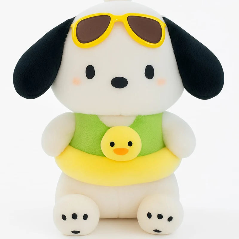 Duck Ring Dog Plush Toy 35 cm – Cute & Soft Kids Gift