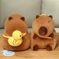 Capybara Plush Toy with Duck Bag – 30 cm | Cute Soft Stuffed Animal