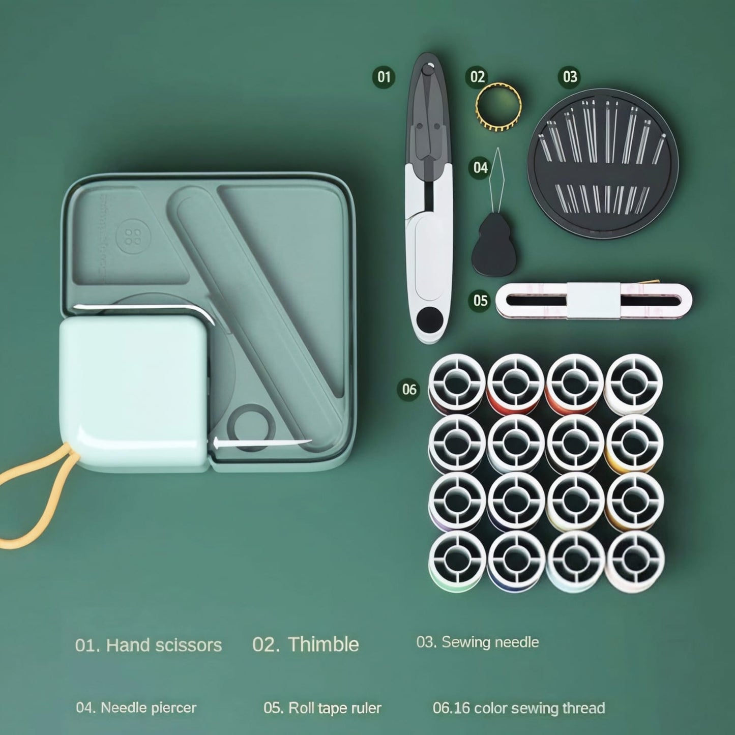 Kaiso Compact Portable Sewing Box