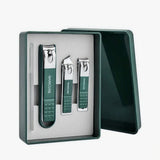 Kaiso 4-Piece Premium Stainless Steel Nail Clipper Set with Nano Glass File
