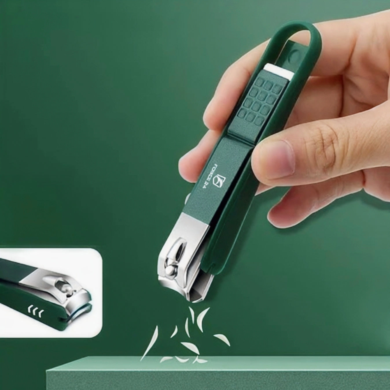 Kaiso 4-Piece Premium Stainless Steel Nail Clipper Set with Nano Glass File