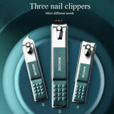 Kaiso 4-Piece Premium Stainless Steel Nail Clipper Set with Nano Glass File