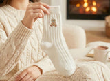 Kaiso Cozy Bear Design Crew Socks