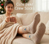 Kaiso Cozy Bear Design Crew Socks