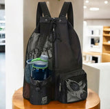 Kaiso Large Capacity Mesh Drawstring Backpack
