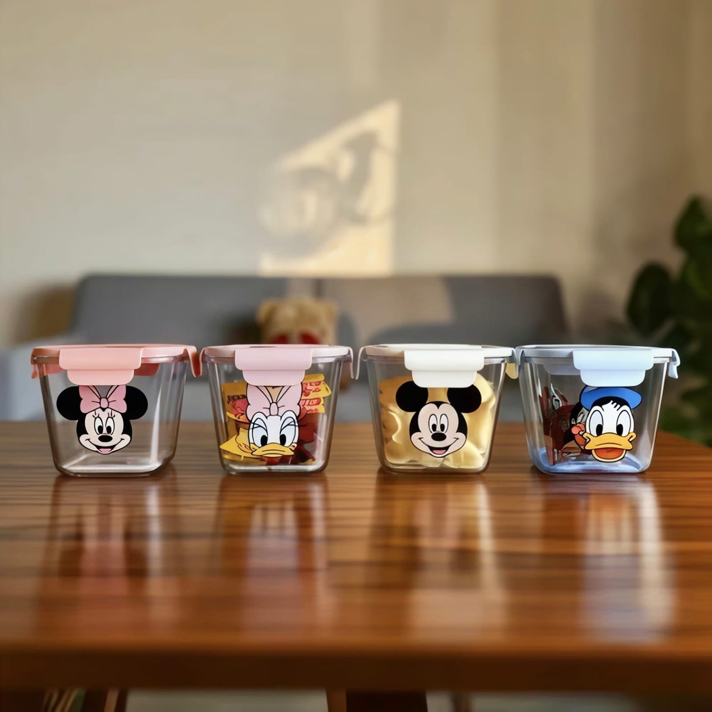 Kaiso Mickey & Friends Glass Storage Jars — Cute Airtight Containers