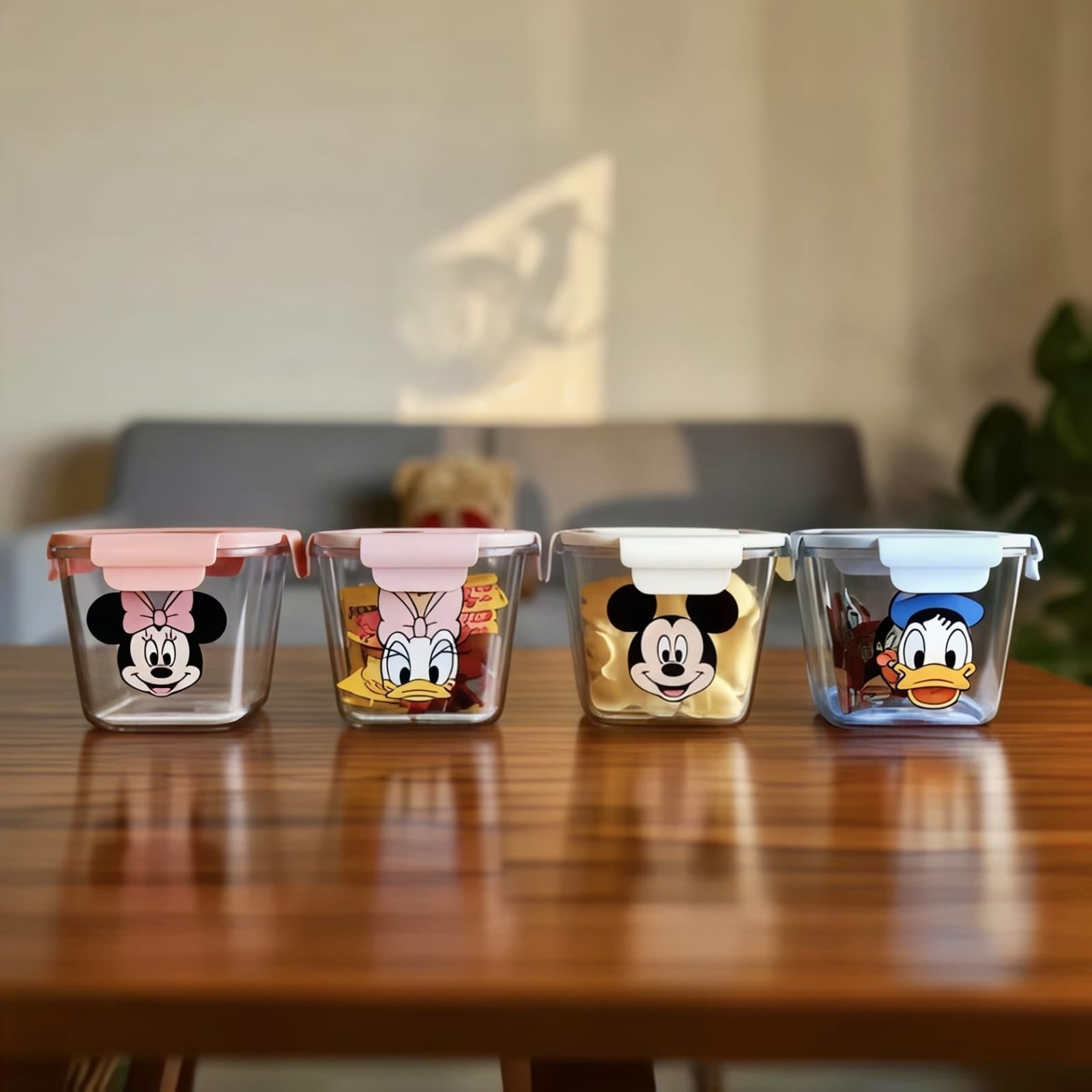 Kaiso Mickey & Friends Glass Storage Jars — Cute Airtight Containers