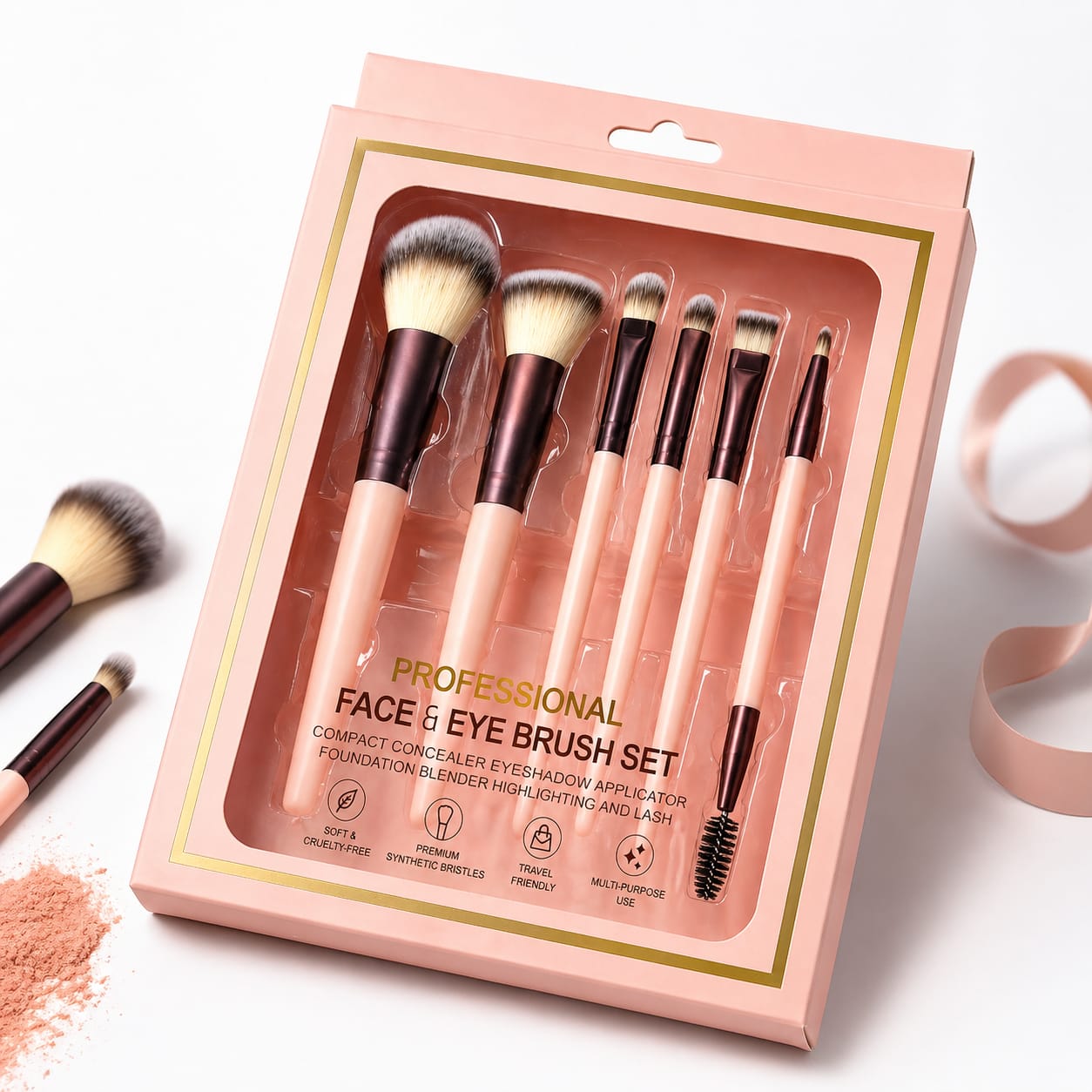 Kaiso Professional Face & Eye Brush Set