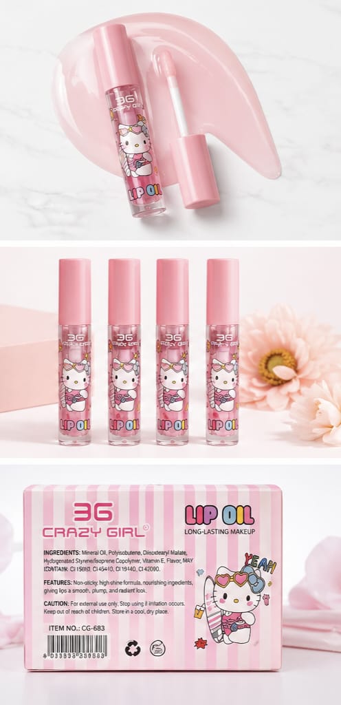Kaiso Hello Kitty Long-Lasting Hydrating Lip Oil Set
