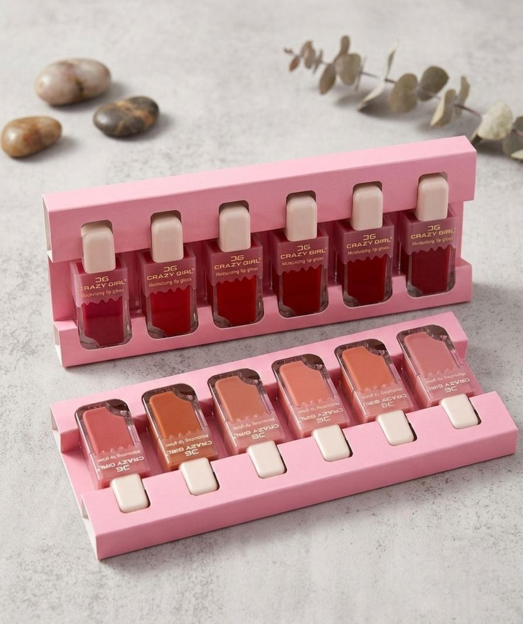 Kaiso Moisturizing Ice Cream Lip Gloss Set (Pack of 6)