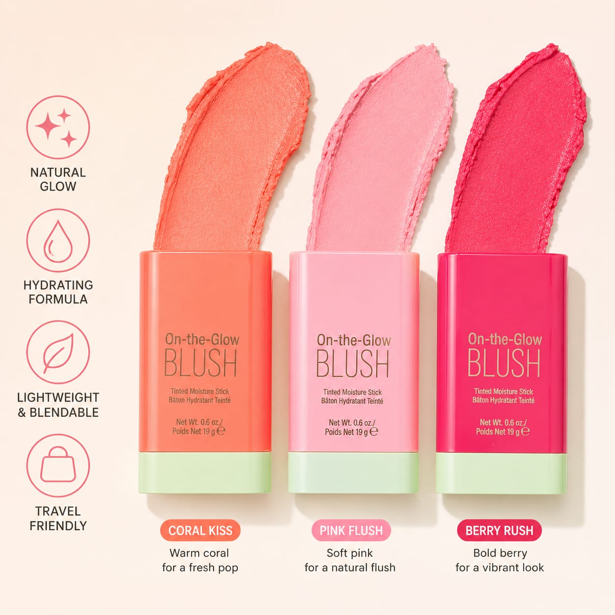 Kaiso Pixi On-the-Glow Blush Tinted Moisture Stick