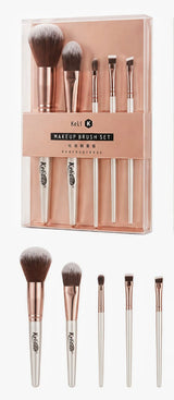 Kaiso Professional 5-Piece Makeup Brush Set (Rose Gold)